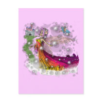 Fairies,Castles,Knights Post Card