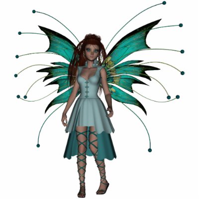 Fairy Aqua Blythe Photo Sculpture by FairytaleDesigns