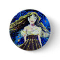 Fairy Art button - "Forest Fairy Princess"