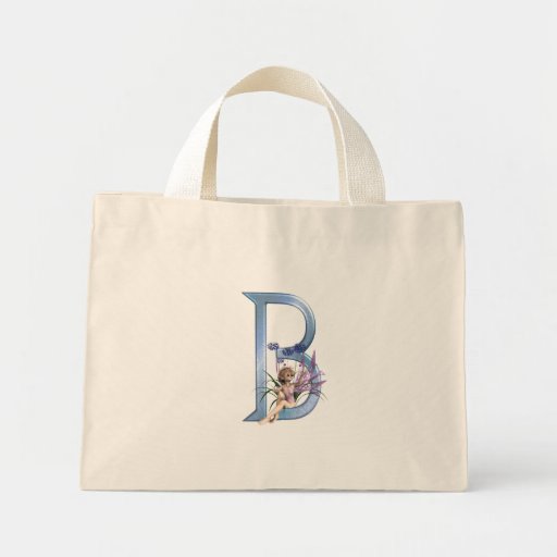 Fairy Blue Monogram B Canvas Bag