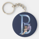 Fairy Blue Monogram B Key Chain