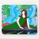 Fairy by a pond - Mousepad