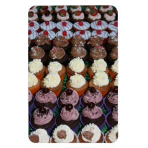 Fairy cakes rectangle magnet
