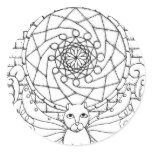 Fairy Cat and Rose Window stickers