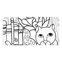 Fairy Cat W Books Photo Greeting Card