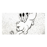 Fairy Cat W Butterfly Photo Card Template