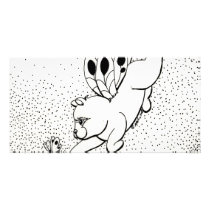 Fairy Cat W Butterfly Photo Card Template