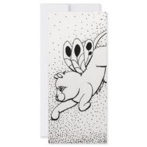 Fairy Cat W Butterfly Full Color Rack Card