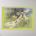 Fairy Coquette and Lambs by Warwick Goble Poster posters
