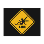 Fairy Crossing Street Sign postcards