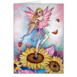* Fairy * Dance of  Sunflower  - Blank Card