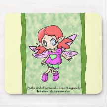 Fairy - Don't Say Much Mousepad