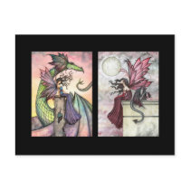 Fairy Dragon ACEO Cards by Molly Harrison Post Cards