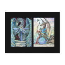 Fairy Dragon ACEO Cards by Molly Harrison Postcard