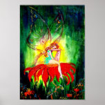 FAIRY DREAMING ON THE FLOWER posters
