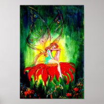 FAIRY DREAMING ON THE FLOWER