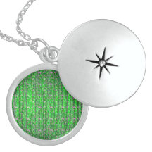 Fairy Dust abstract pattern by Valxart.com Necklace