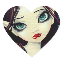 Fairy Eyes Heart Stickers