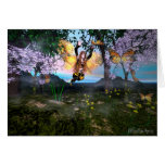 Fairy FireGlitter Greeting Card