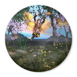 Fairy FireGlitter Magnet