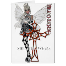 fairy goth cross cards