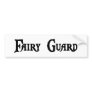 Fairy Guard Sticker Bumper Stickers