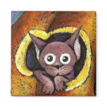 fairy kitten in a pumpkin magnets
