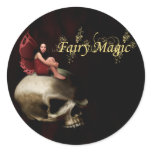 Fairy Magic Halloween Fairy Round Stickers