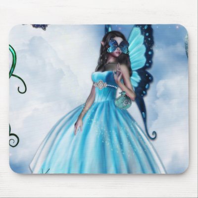 Fairy Masquerade Ball Mousepad by emmamarlow