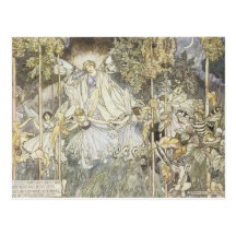 Fairy Midsummer Night's Dream 1907 Postcard