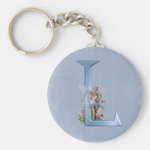 Fairy Monogram L Key Chain