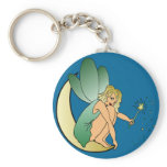 Fairy on the Moon Keychain