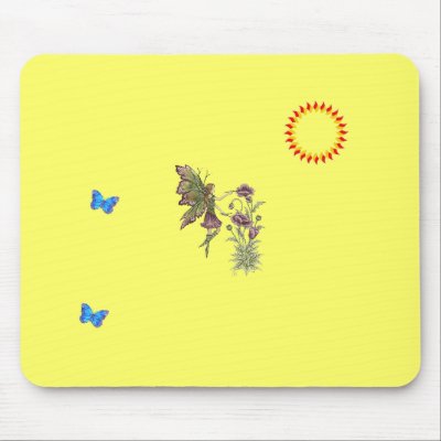 Fairy Painting Mouse Mats by DianasMoon