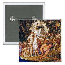 Fairy Painting "Oberon and Titania" Buttons