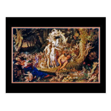 Fairy Painting "Oberon and Titania" Postcards