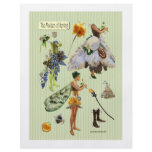 Fairy Paper Doll Spring Fashion, green, yellow, flyers
