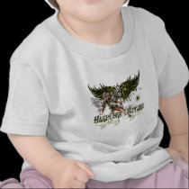 Fairy - Pretty Green Fairy with Celtic Cross t-shirts