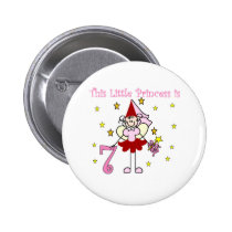 Fairy Princess 7th Birthday buttons