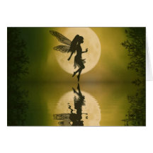 Fairy Reflect Siluetts Note card