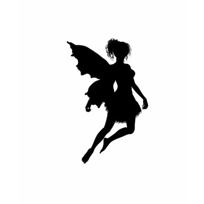 Fairy Silhouette Tshirt by FantasyArtStudio