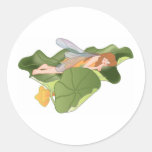 Fairy Sleeping on Lotus Leaves Stickers