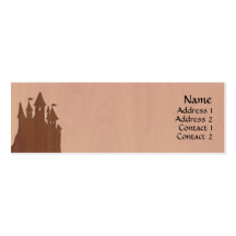 Fairy-tale Castle Profile Cards Business Card Templates