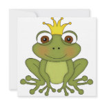 Fairy Tale Frog Prince with Crown invitations