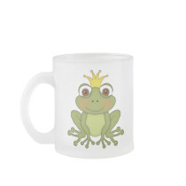 Fairy Tale Frog Prince with Crown Mug