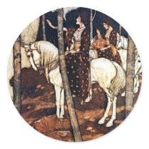 Fairy Tale Queen Horses Large Sticker