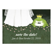 Fairy Tale Wedding Frog Prince Announcement