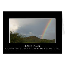 Fairy tales don't really have happy endings cards