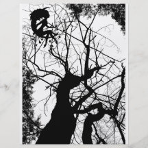 FAIRY WEBBY TREE B&W FLYERS