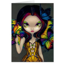 "Fairy with a Butterfly Mask" Greeting Card