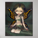Fairy with Dried Flowers ART PRINT fantasy faery